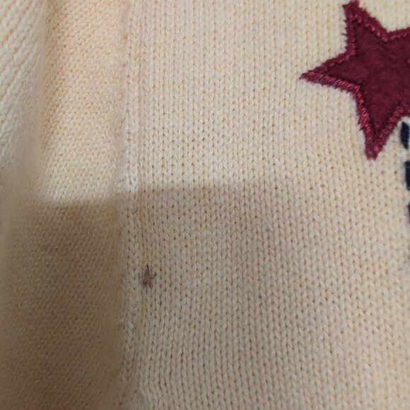 Croft & Barrow Embroidered Nautical Sweater Womens Size Medium Yellow Knit - Picture 5 of 16